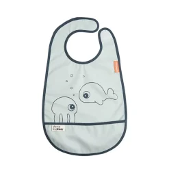 Babero Con Velcro Sea Friends Azul