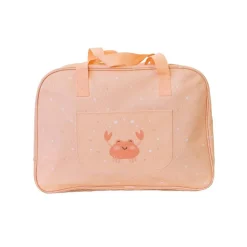 Bolso De Playa Con Rejilla Crab Coral