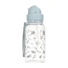 Botella Plastico Leaves Blue