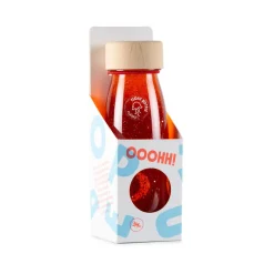Botella Sensorial Flotante Roja