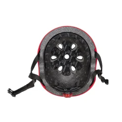 Casco Junior Con Luces Rojo