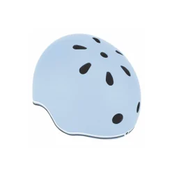 Casco Pequeno Con Luces Azul Pastel