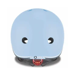 Casco Pequeno Con Luces Azul Pastel