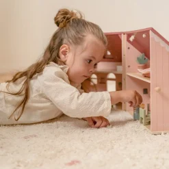 Casita De Muñecas De Madera Portatil