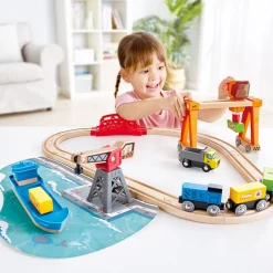 Circuito De Tren: Puerto De Elevacion Y Carga