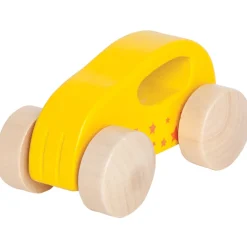 Coche De Madera Amarillo