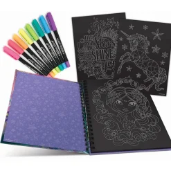 Cuaderno Creativo De Paginas Negras De Coralia