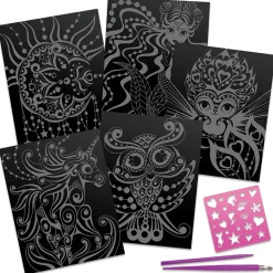 Dibujos Negros Para Rascar