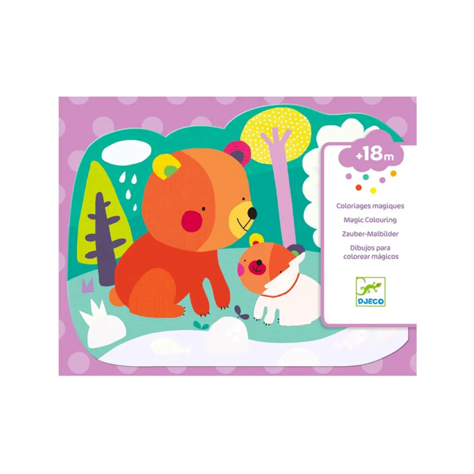 Dibujos Para Colorear Magicos: Escondido En El Bosque