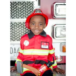 Disfraz Bombero Bombera Con Accesorios 5-6 Años