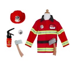 Disfraz Bombero Bombera Con Accesorios 5-6 Años