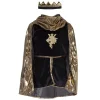 Disfraz Caballero Dorado Con Capa Y Corona 7-8 Años