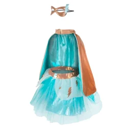 Disfraz Capa Tutu Y Máscara Azul 4-6 Años