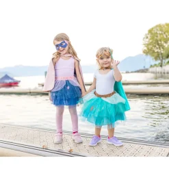 Disfraz Capa Tutu Y Máscara Azul 4-6 Años