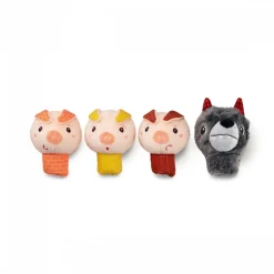 Marionetas De Dedo: El Lobo Y Los 3 Cerditos