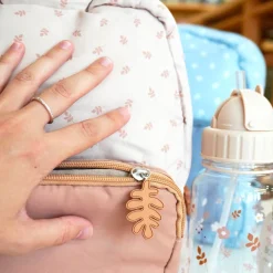 Mochila Infantil Acolchada Leaves Blue