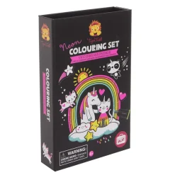 Neon Colouring Set: Unicornios Y Amigos