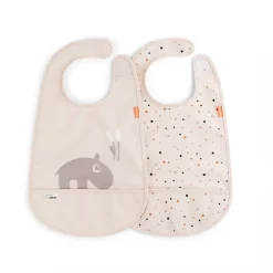 Pack De 2 Baberos Con Velcro Ozzo Rosa