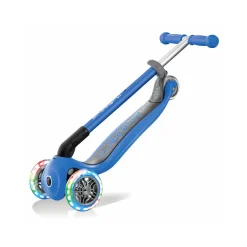 Patinete Primo Azul Plegable Y Con Luces