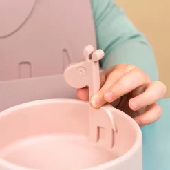 Primera Vajilla De Silicona Peekaboo Rosa