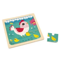 Puzzle De Madera: Gallina Henriette