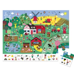 Puzzle De Observacion La Granja: 24 Piezas