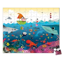 Puzzle Mundo Submarino: 100 Piezas