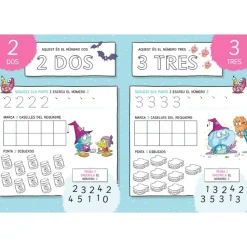 Quadern L'Escola De Monstres: Aprendre Els Numeros