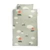 Sabana De Cama Junior Happy Clouds Green 100 X 140 Cm