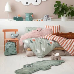 Sabana De Cama Junior Happy Clouds Green 100 X 140 Cm