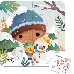 Set De 4 Puzzles Evolutivos: Las Estaciones