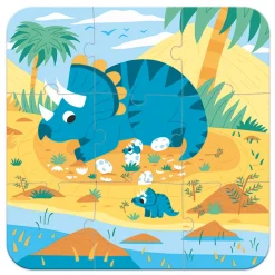 Set De 4 Puzzles Evolutivos: Dinosaurios
