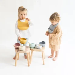 Set De Alimentacion Nordic Wave Gris Azulado