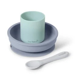 Set De Alimentacion Nordic Mix Gris Azulado